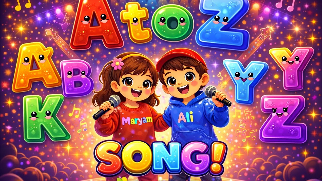 ABC Song with Maryam & Ali 🎵 | A to Z Learning for Kids | Colorleaf Kids