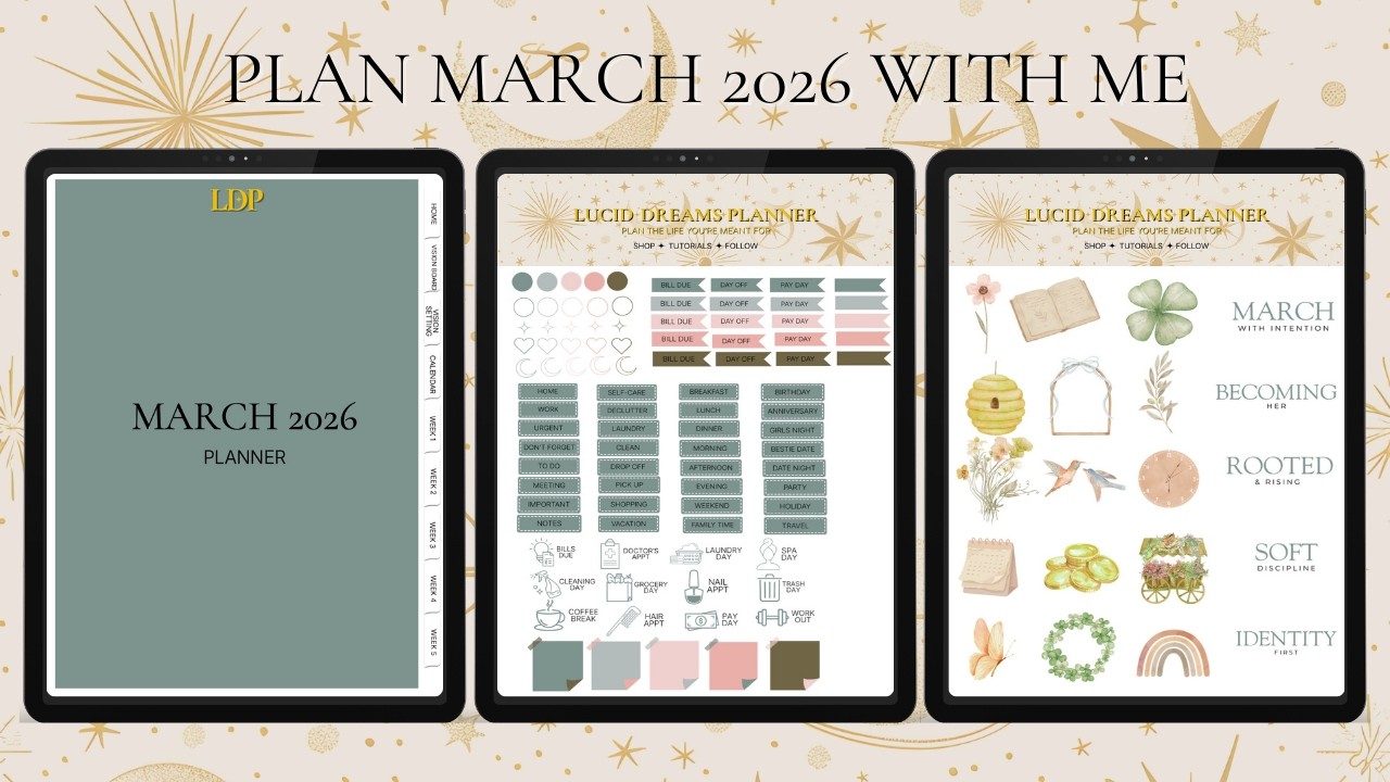 👉 Plan March With Me ✨ Identity Reset + Planning Without Burnout