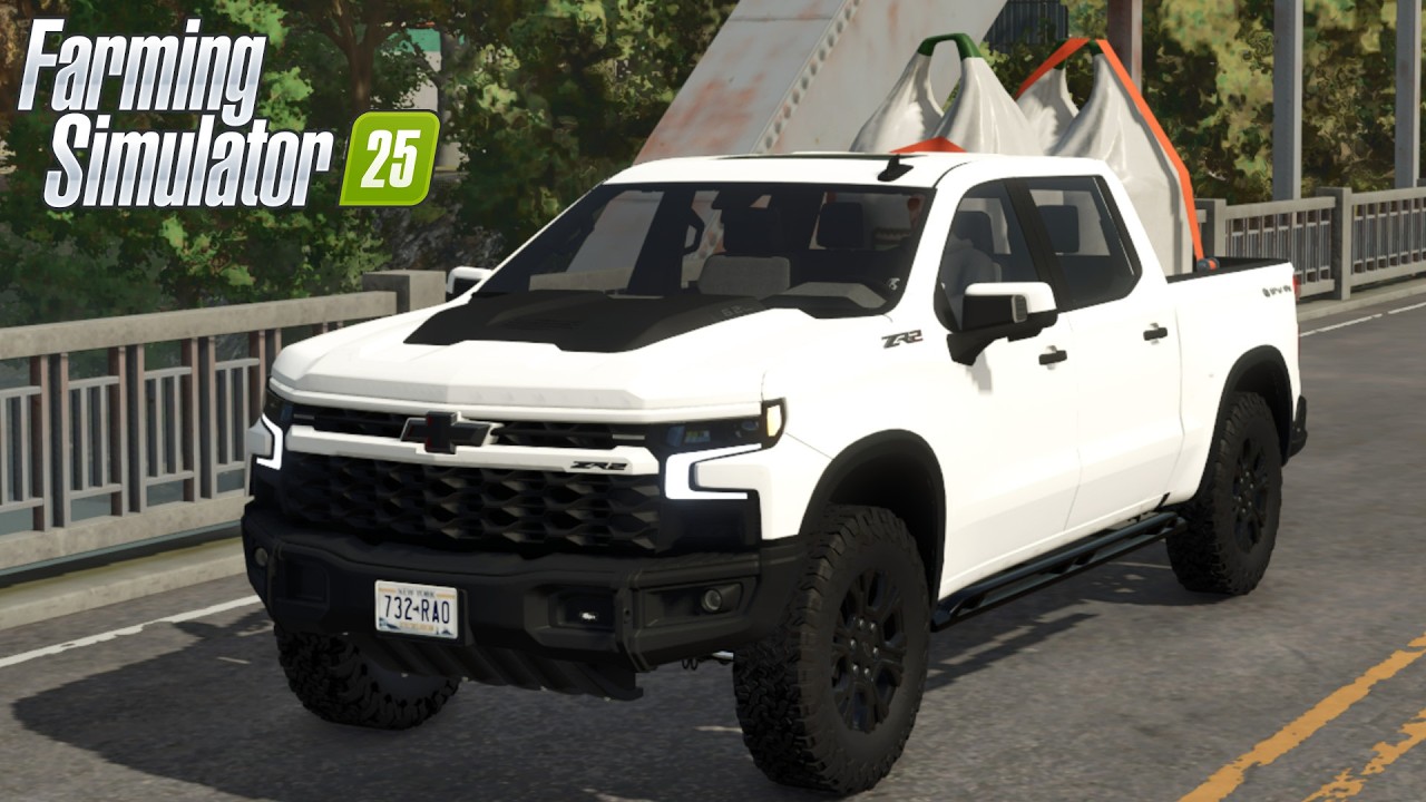 FS25 - 2022 Chevrolet Silverado ZR2 - NEW CAR MOD for Farming Simulator 2025 ROLEPLAY FS25