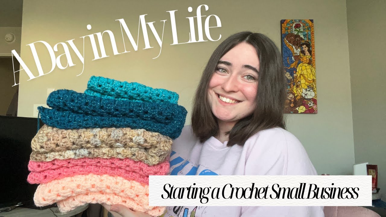 DAY IN THE LIFE OF A NEW CROCHET BUSINESS OWNER | PATTERN DESIGN | MAKING CARDIGANS