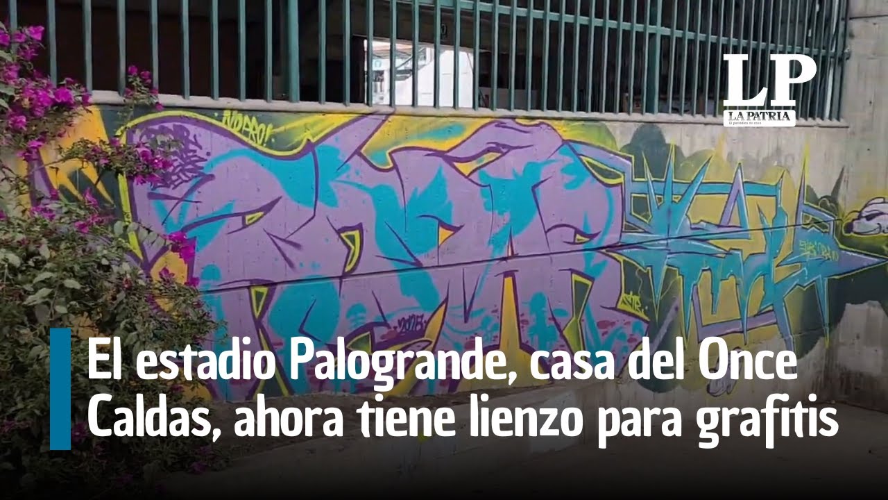 El estadio Palogrande, casa del Once Caldas, ahora tiene lienzo para grafitis