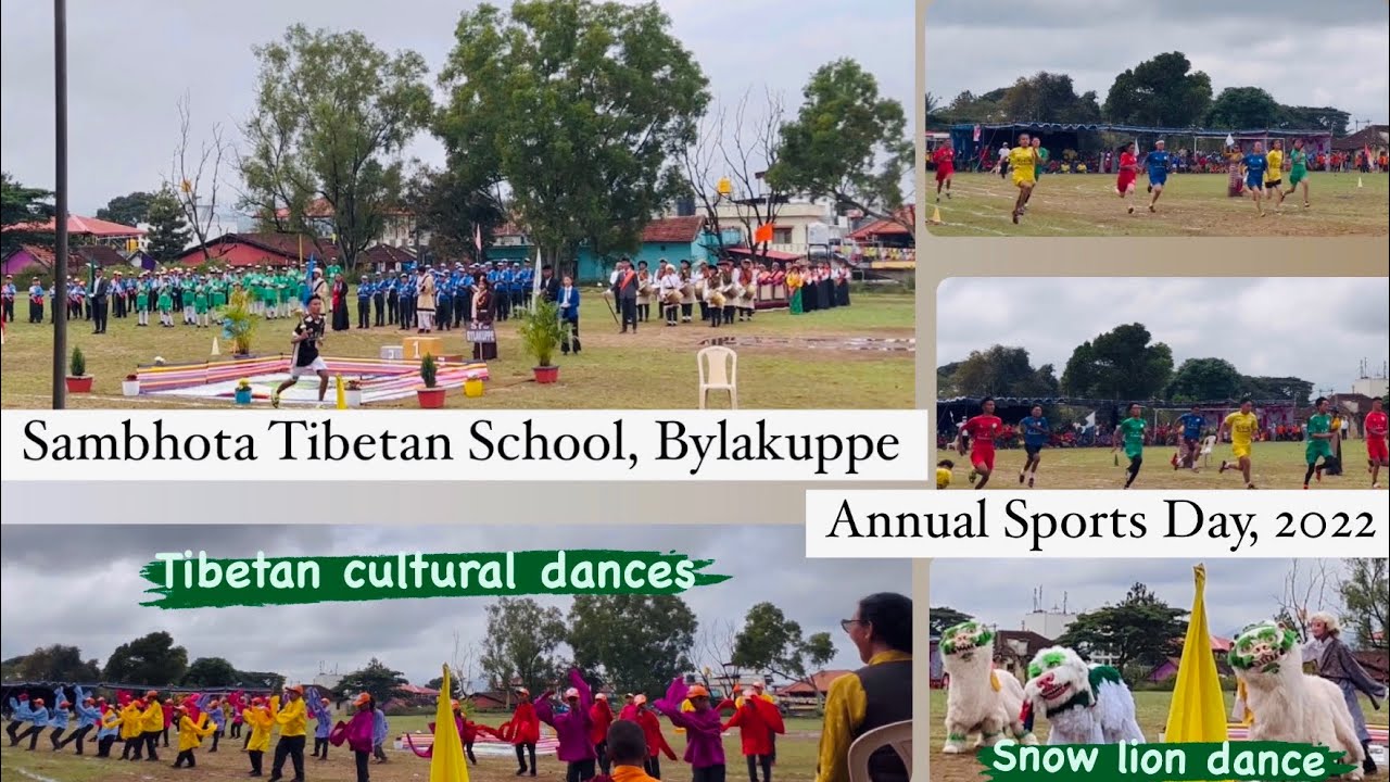 Sambhota Tibetan School Bylakuppe Annual Sports Day| Tibetan Vlogger |