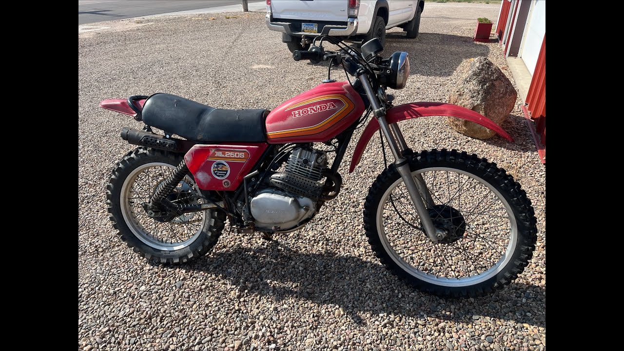 1980 Honda XL250s river ride