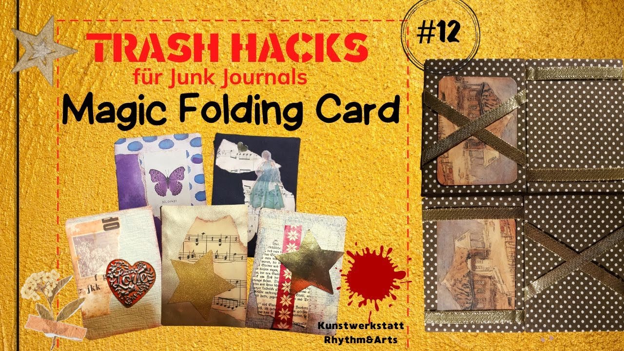 📘Trash Hacks #12📘Magic Folding Card
