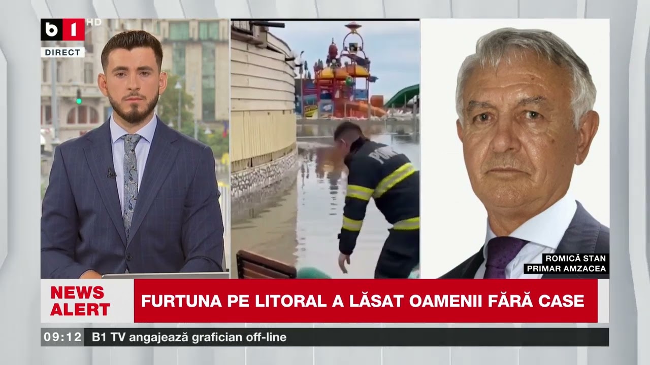 LOCALITATEA AMZACEA, FĂRĂ CASE, DUPĂ FURTUNĂ_Știri B1TV_1 sept. 2024