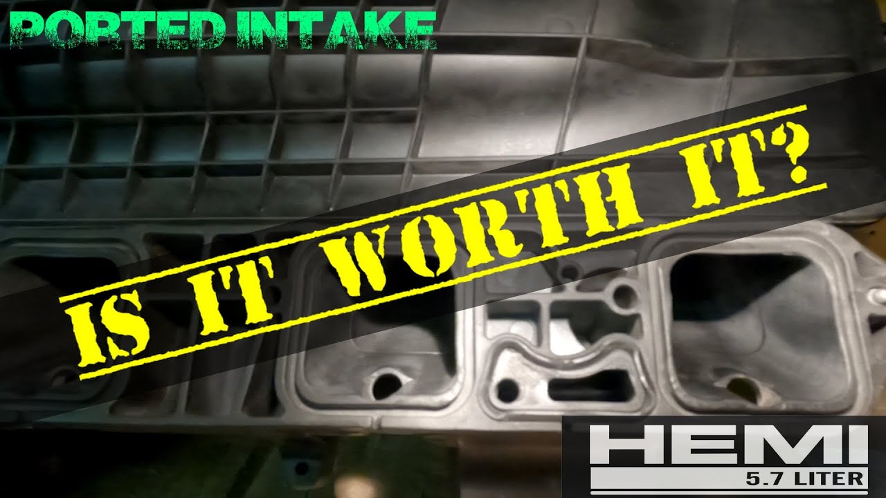 Porting the 5.7 Hemi Intake Manifold - How I did it.
