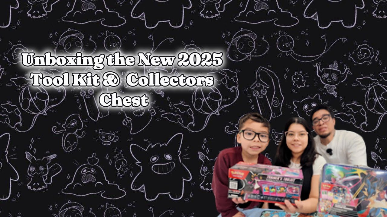 tool kit and collector's chest 2025 pokemon cards opening we got some great hits!!
