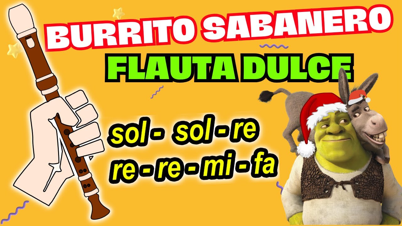 Mi Burrito sabanero ft. SHREK  🤣 | FLAUTA DULCE