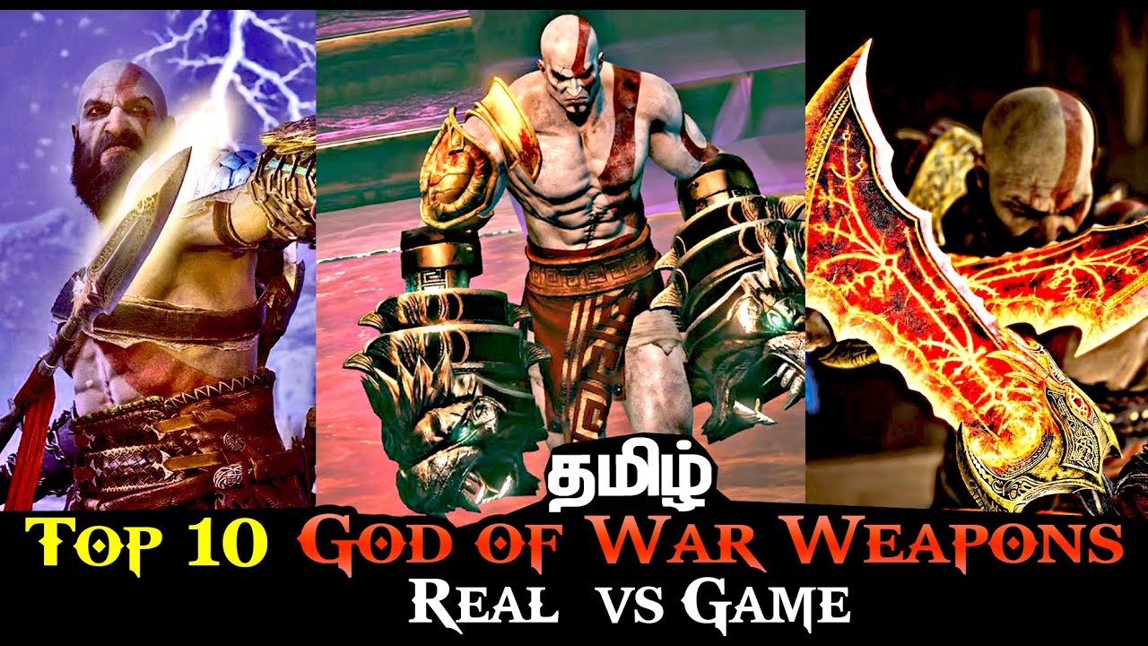 Top 10 Weapons in God of War 🔥 | Real Mythology vs Game Lore | Tamil