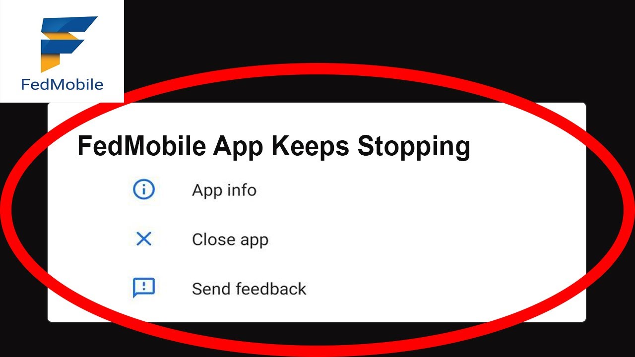 Fix FedMobile App Keeps Stopping | FedMobile App Crash Issue | FedMobile App | PSA 24