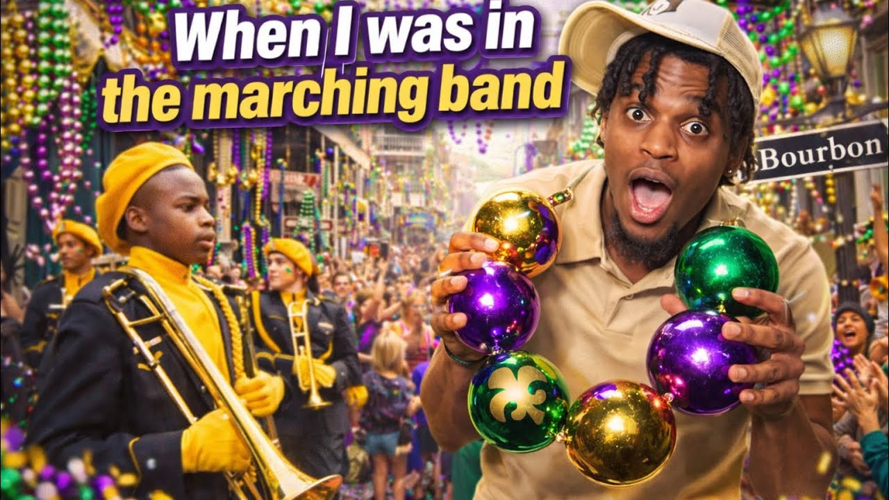 #mardigras STORY TIME OF WHEN I WAS IN A MARCHING BAND!🎺🎶🔥🎭