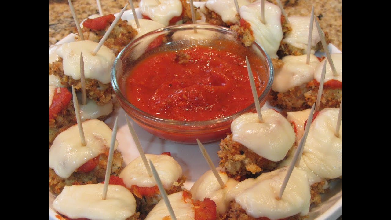Chicken Parmesan Party Bites