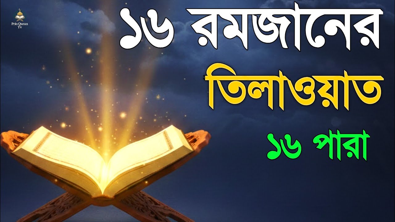 ১৬ রমজানে ১৬ পারা তেলাওয়াত | 16 Ramadan 16 Para Tilawat | By Alaa Aqel 