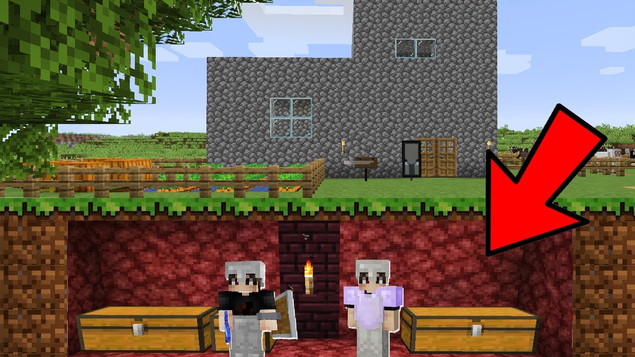 CONSTRUÍMOS UMA BASE SECRETA NO SUBTERRÂNEO!!! (MINECRAFT) #22