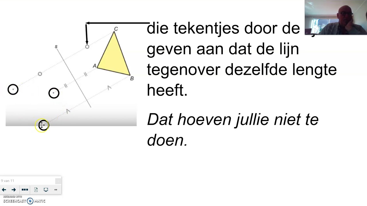 Driehoek spiegelen