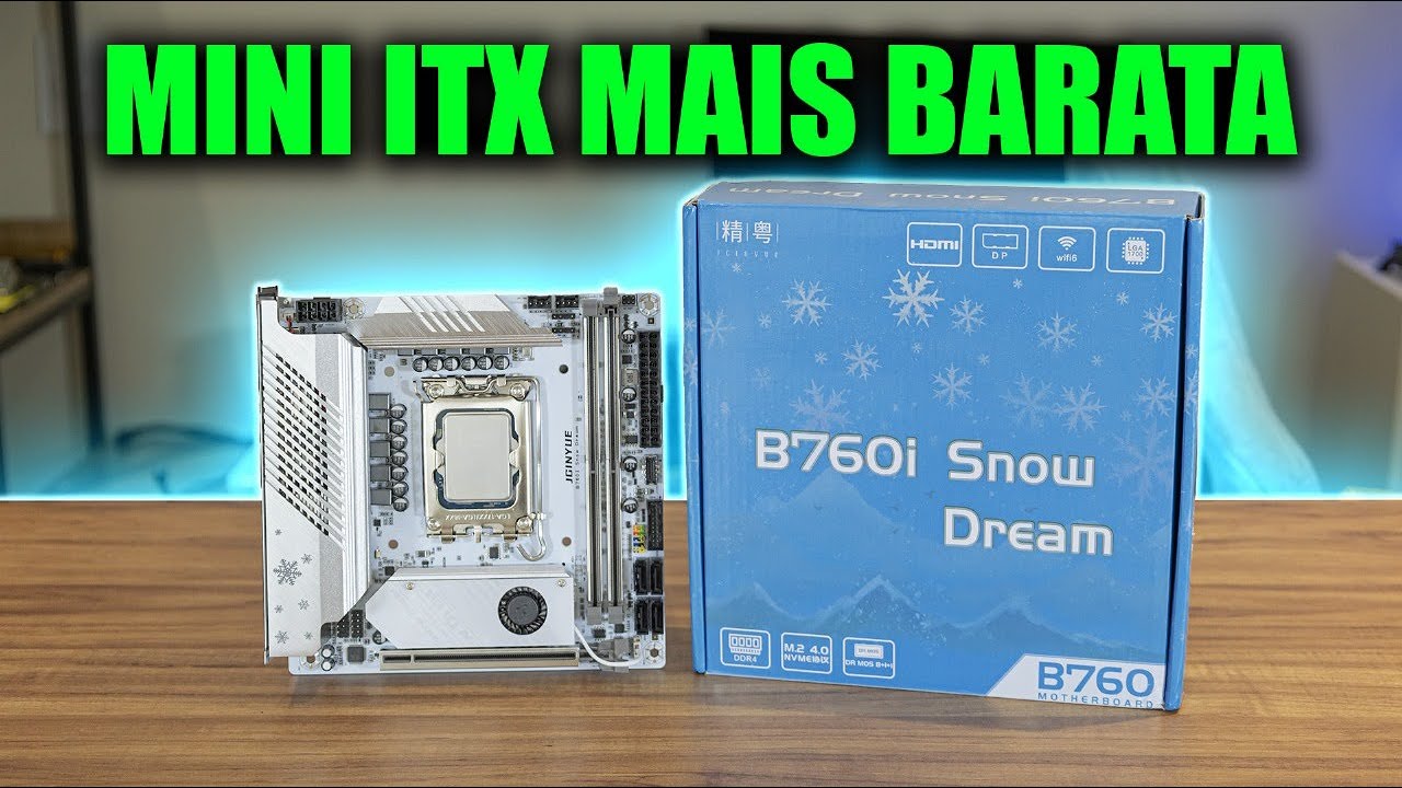 ACHEI UMA PLACA MÃE MINI ITX BOA DEMAIS E NÃO CUSTA UM RIM