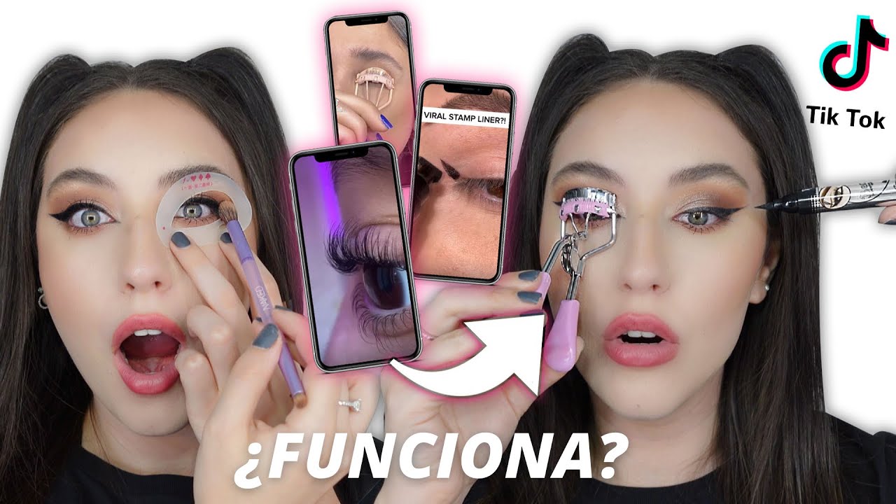 PROBANDO BOLUCOMPRAS DE MAQUILLAJE💄DE TIKTOK!😱 *VIRALES* ¿FUNCIONAN? 🤔