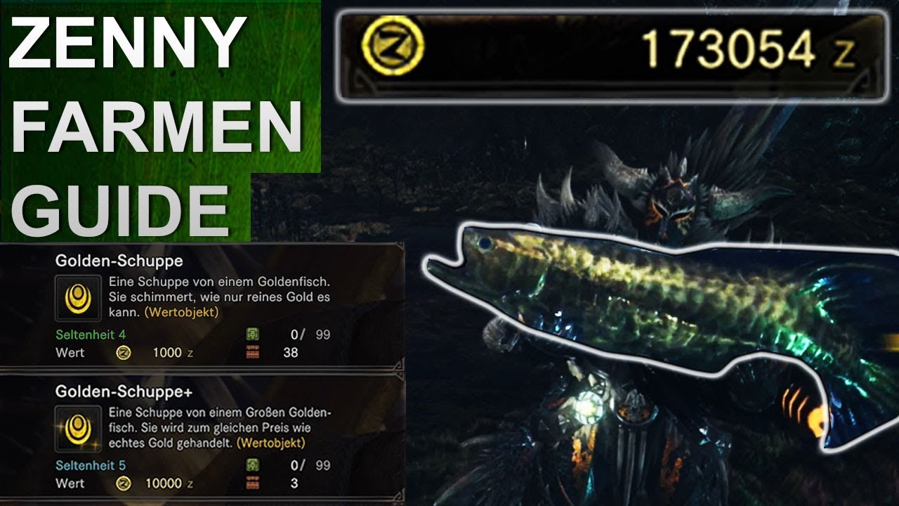 Monster Hunter World: Geld / Zenny farmen Guide (Deutsch/German)