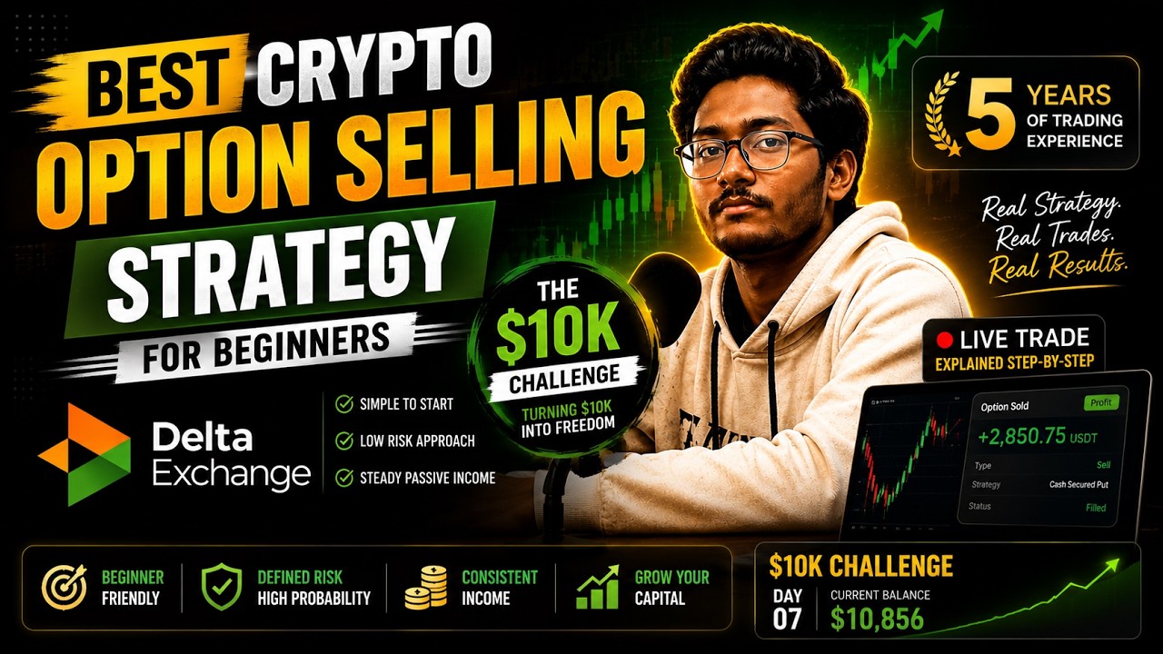 Best Crypto Option Selling Strategy for Beginners | Delta Exchange #deltaexchange #cryptotrading