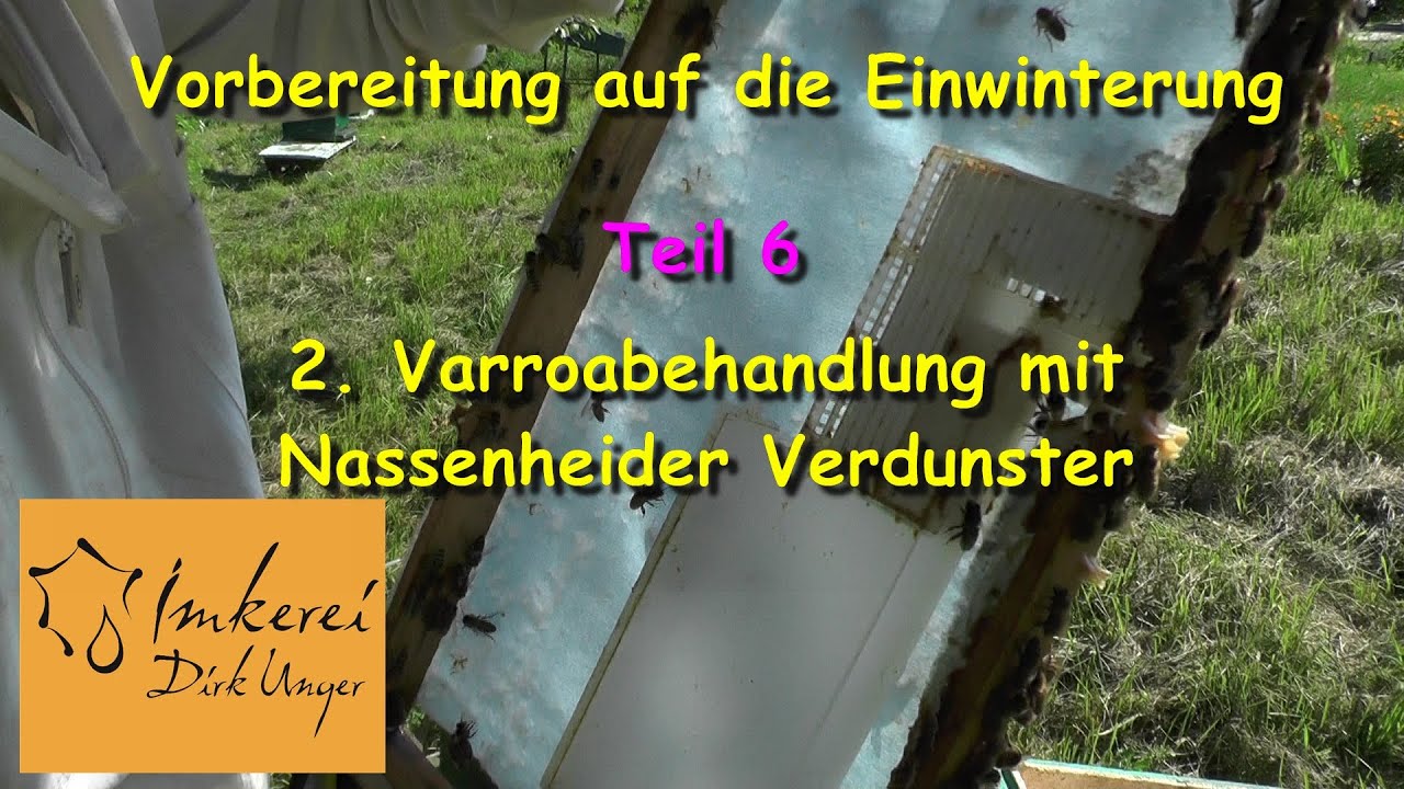 2.  Varroabehandlung  Ende August 2014 mit Nassenheider Verdunster