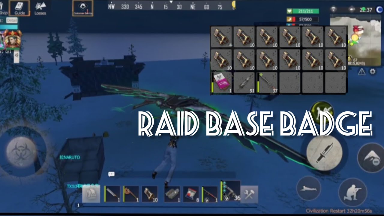 RAID BASE BADGE IN LAST ISLAND OF SURVIVAL LITE #lioslite