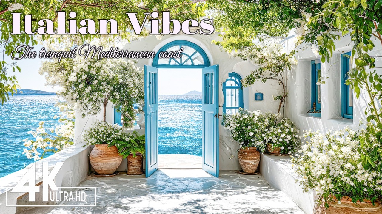 Mediterranean Blue Waves 🌊🎶 Italian-Inspired Soft Melodies