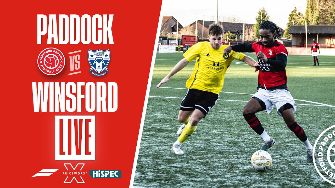 LIVE | Stretford Paddock vs Winsford Town | Cheshire League 1