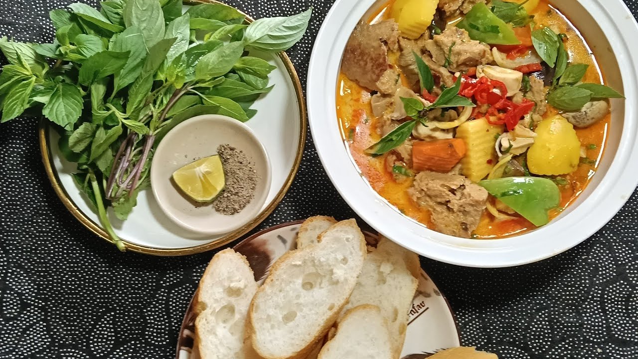 Cách nấu rau củ quả sa tế cay.