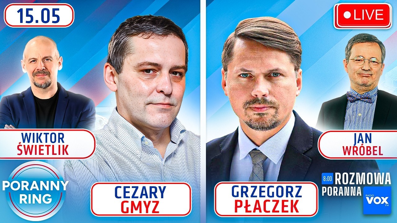 🔴 PORANNY RING 7:30 - CEZARY GMYZ, GRZEGORZ PŁACZEK