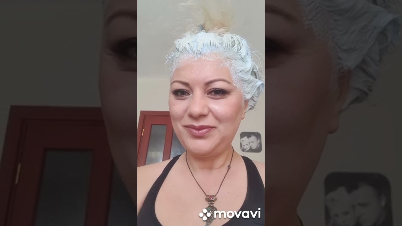 EVDE BEBEK SARISI,PLATİN 8.5 TL lik BOYA İLE.KUSURSUZ SAÇ BOYAMA.