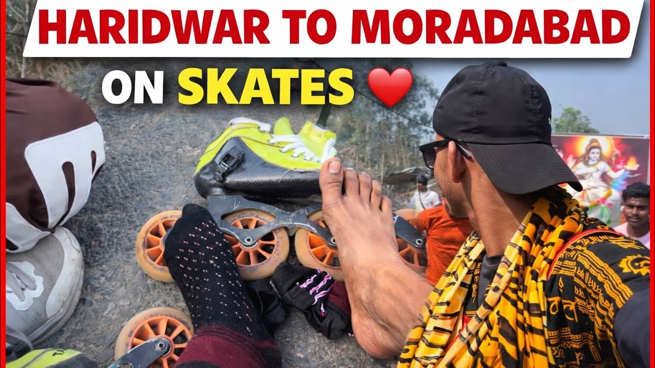 HARIDWAR TO MORADABAD ON SKATES ❤️||Vikas kashyap vlog