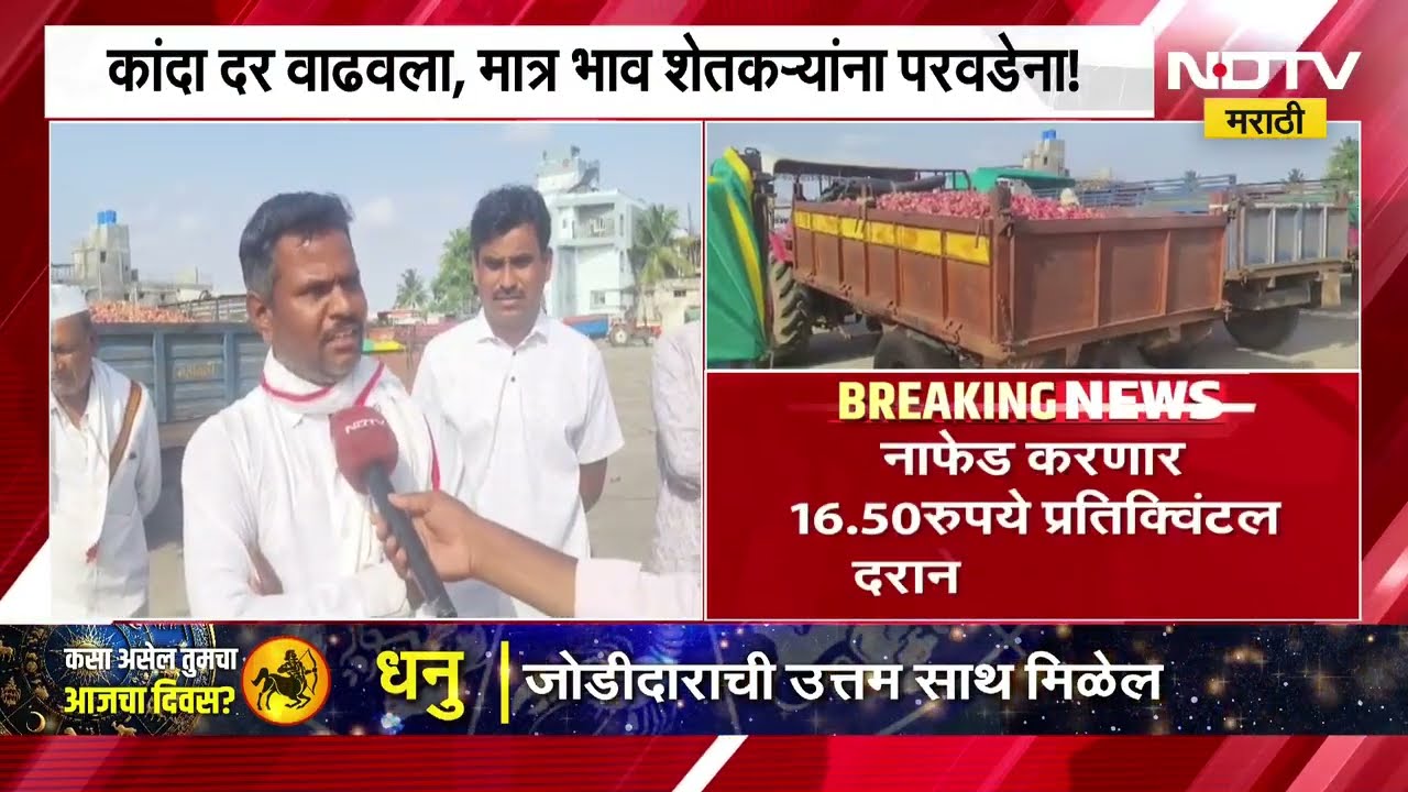 Onion Buying । Nafed करणार 10.50 रुपये प्रतिक्विंटल दराने करणार कांद्याची खरेदी, शेतकऱ्यांना दिलासा