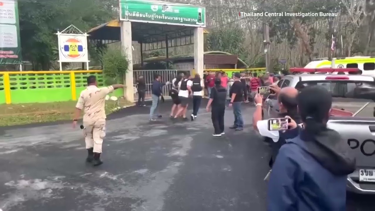Gunman detained after taking hostages at Thai school