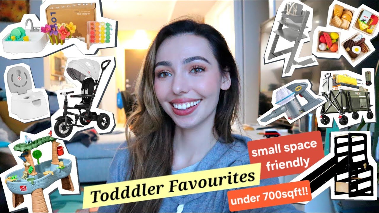 TODDLER MUST-HAVES! SMALL SPACE| Toys, Storage, Bike, Lovevery, Highchair, Standing Tower| 1yr-3yrs