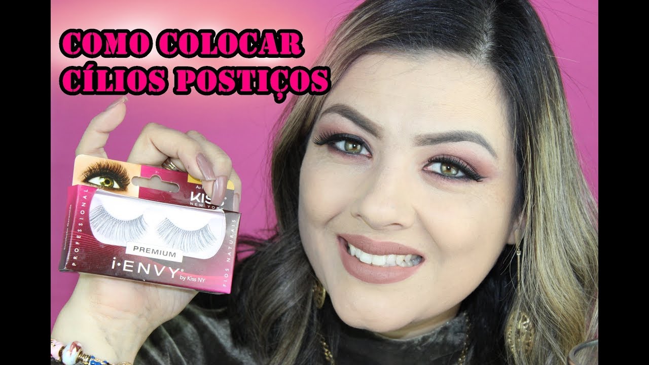 Como colocar cílios postiços - INICIANTES - SABRINA SANTOS.