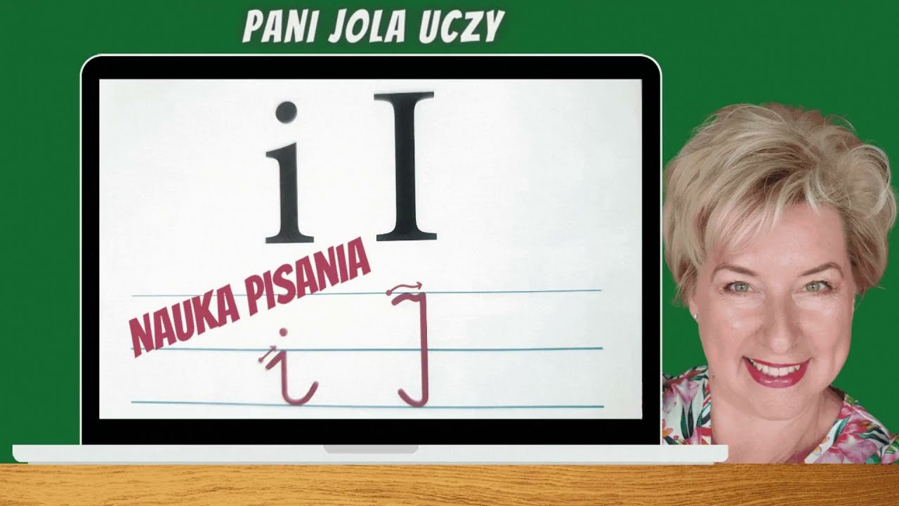 NAUKA PISANIA Litera i I. Lekcja 4 - ĆWICZENIA PŁYNNEGO PISANIA Liter. POŁĄCZENIA i KIERUNEK Zapisu