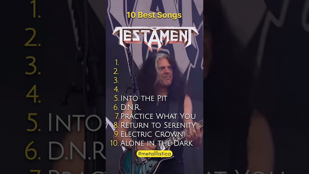 Testament - 10 Best Songs #trashmetal #groovemetal #heavymetal #speedmetal #testament