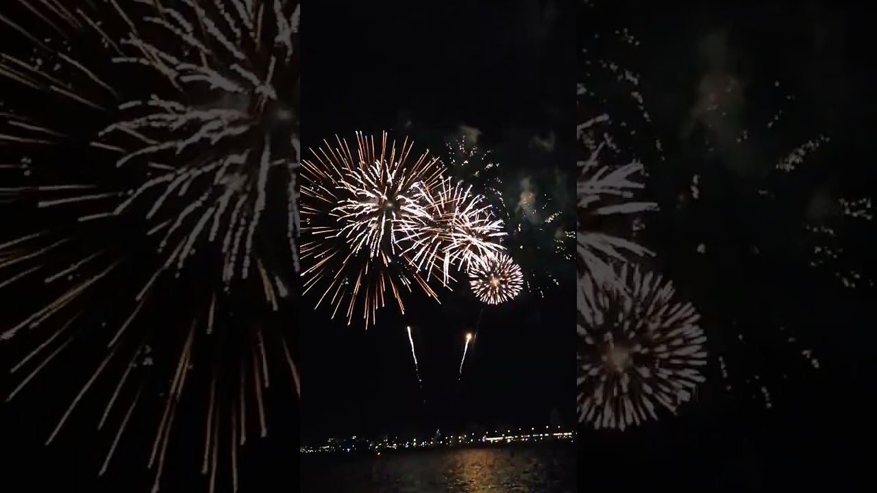 Perth (Australia) New Year's Eve Fireworks 2023 at Elizabeth Quay.