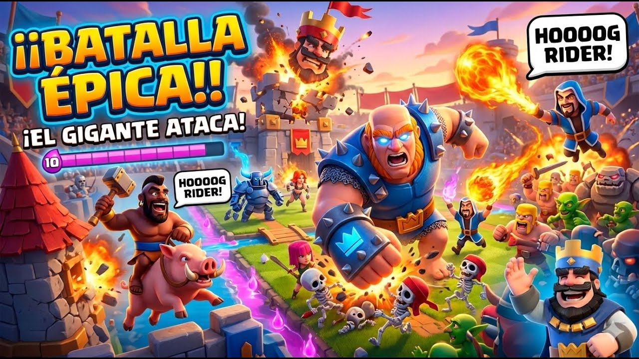 ¡BATALLA ÉPICA! 🔥destruye TODO 😱 (Clash Royale)