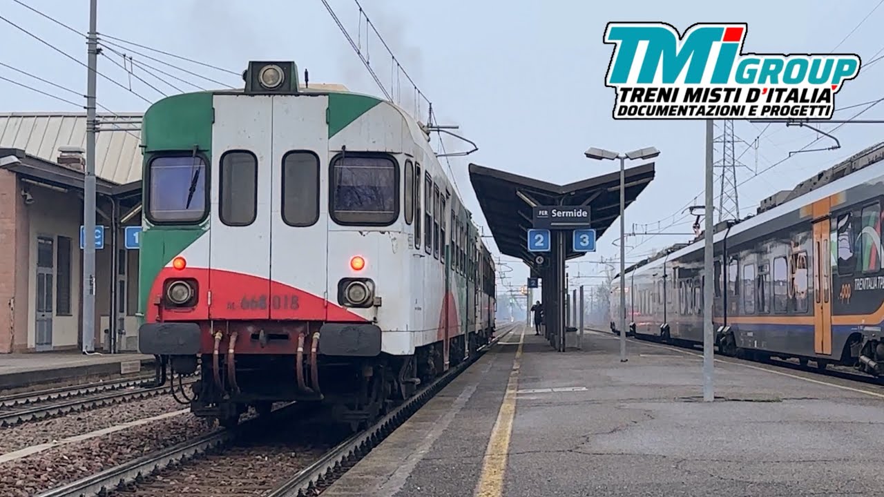 FERROVIA SUZZARA-FERRARA: ALN668 e ALN663 in PARTENZA. Audio ON! 