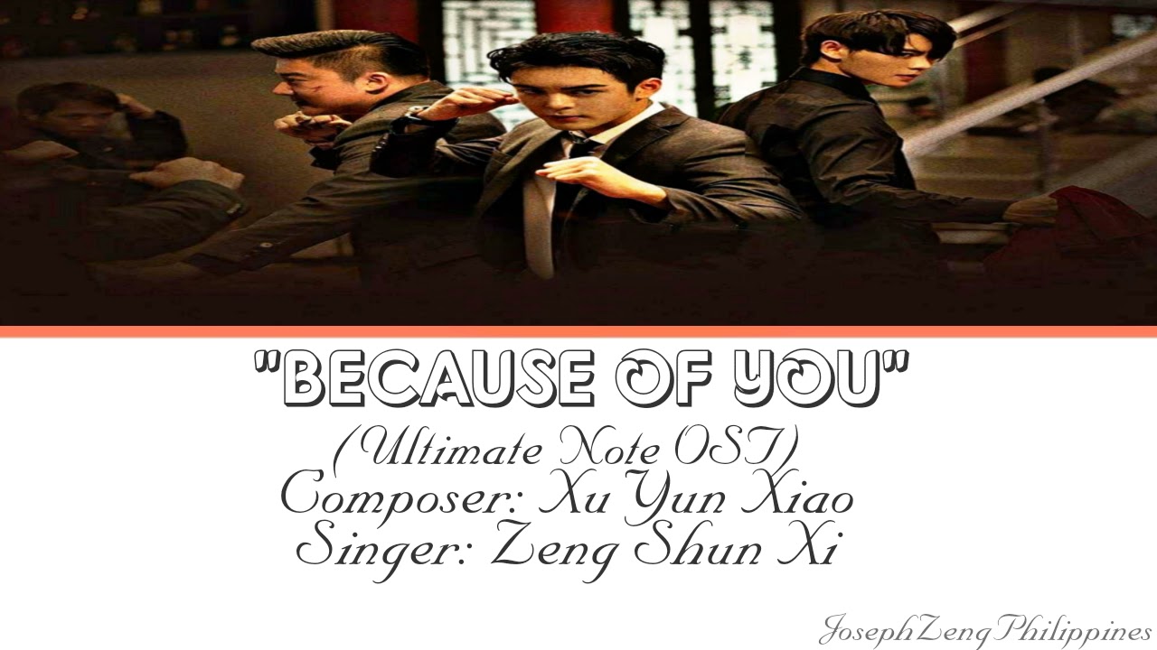 Because of You | 因为你 (Yin Wei Ni) | Ultimate Note OST Lyrics | Chinese x English |