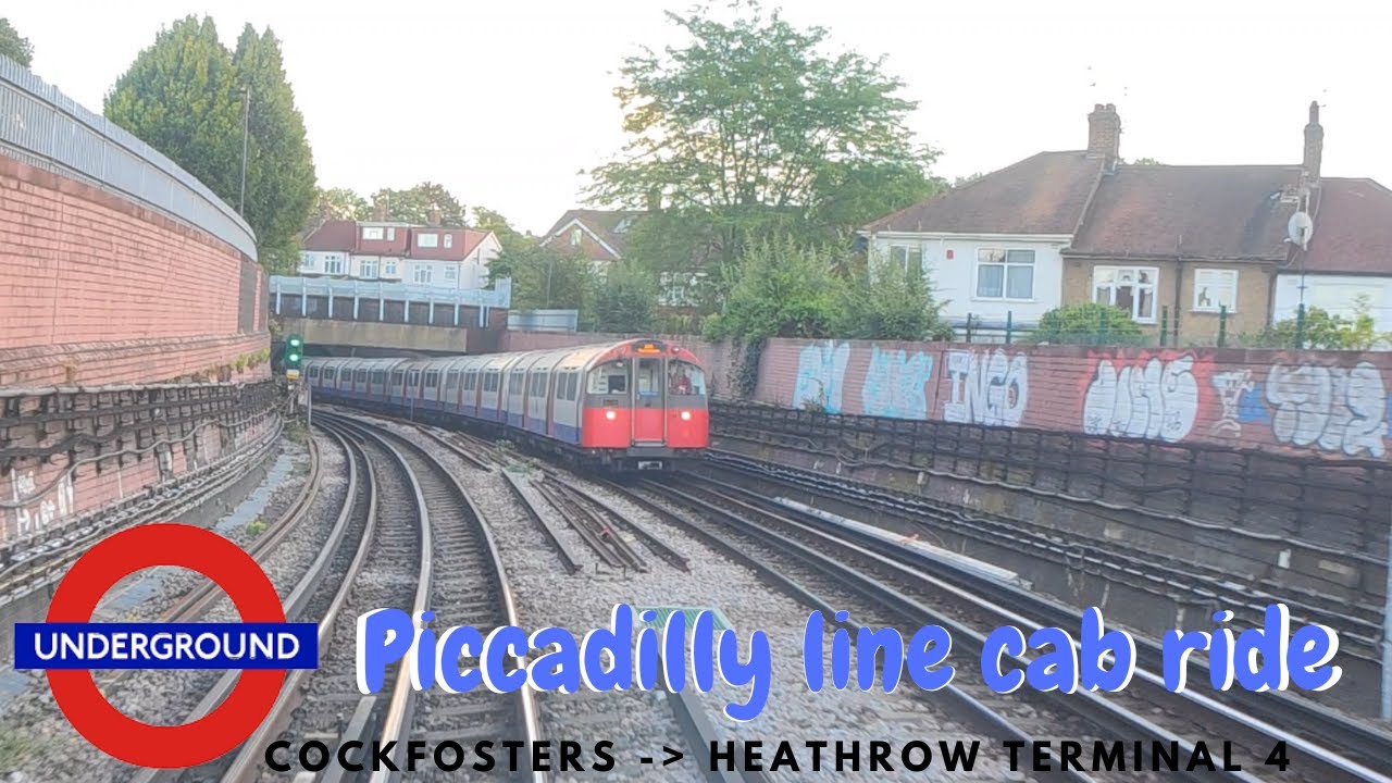 Piccadilly line | Cab ride journey from Cockfosters to Heathrow Terminal 4 [Timelapse]