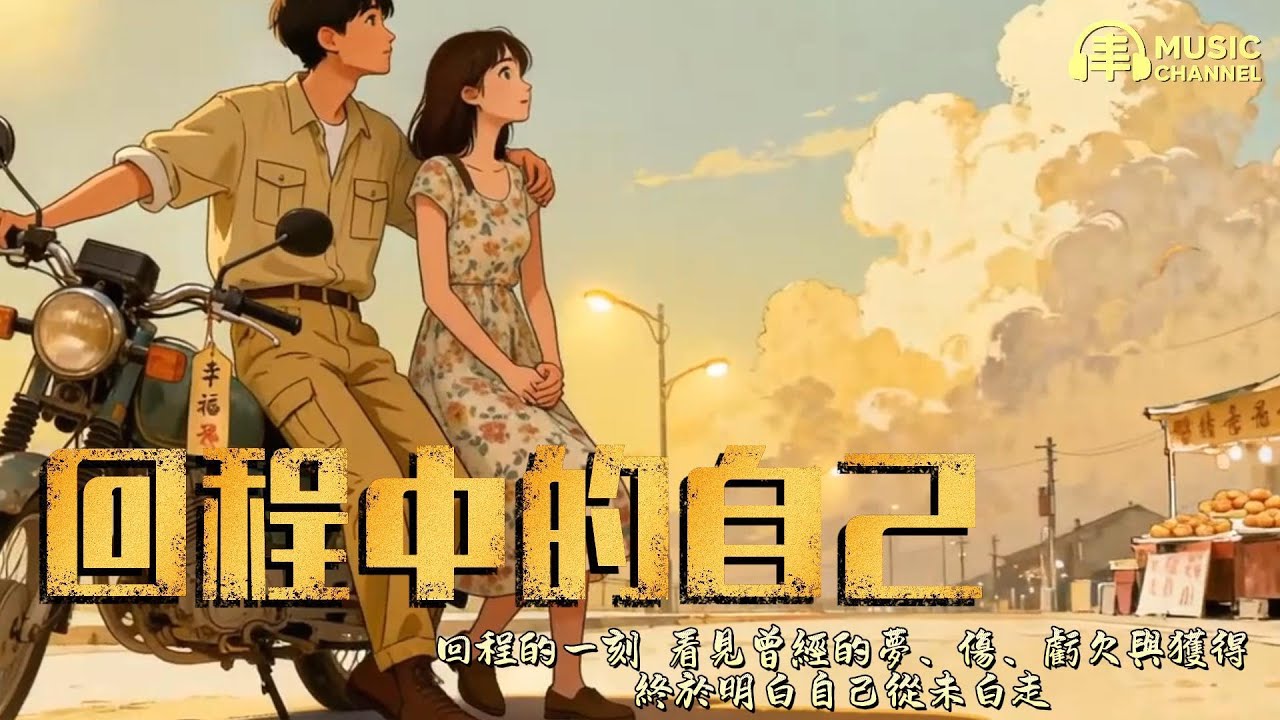 #回程中的自己#人生旅途【2025台語流行歌曲】Nice song/いい曲ですね/좋은 노래네요「回頭看見一路走來的自己，那些傷、那些愛、那些努力都在最後成為了勇氣」#台語原创#台灣味【動態歌詞MV】