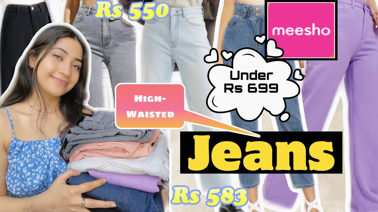 MEESHO High Waist Jeans Haul *Under Rs 699* | Flared, Wide-Leg & Skinny Fit | Renigraphy