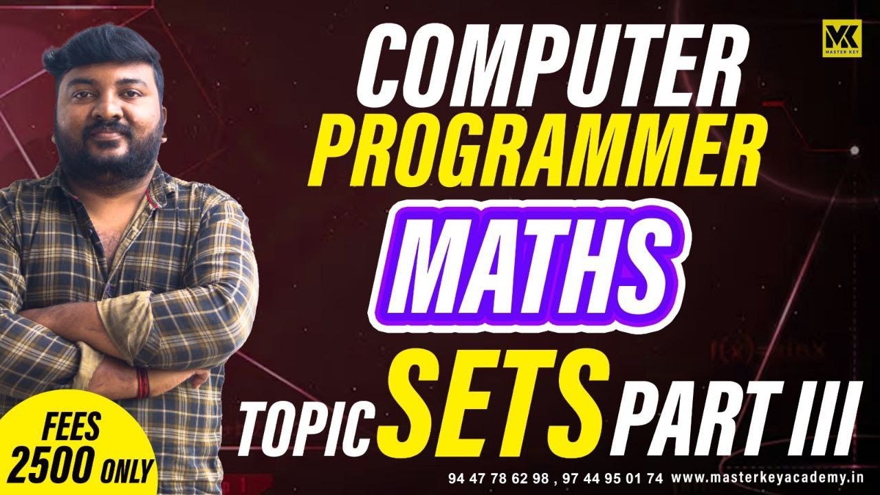 COMPUTER PROGRAAMMER || MATHS || SET PART 3 || FIRST BATCH ADMISSION CONTINUES ||