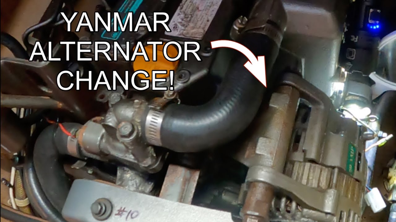How I changed my Yanmar 3YM30 alternator