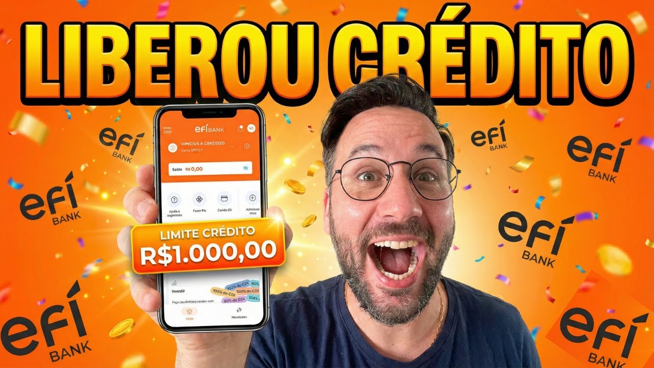 EF&Iacute; BANK LIBERA CR&Eacute;DITO F&Aacute;CIL? Abri a conta e fui Aprovado em 1 dia!