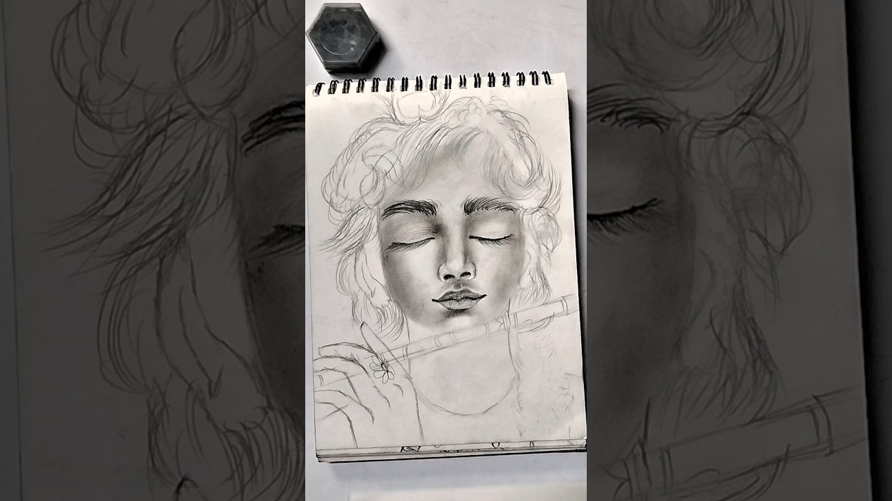 Krishna Ji ki Drawing ✨ | Beautiful Pencil Sketch of Lord Krishna