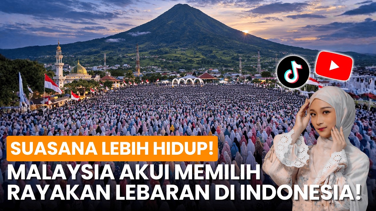 SUASANA LEBIH HIDUP! MALAYSIA AKUI MEMILIH RAYAKAN LEBARAN DI INDONESIA!