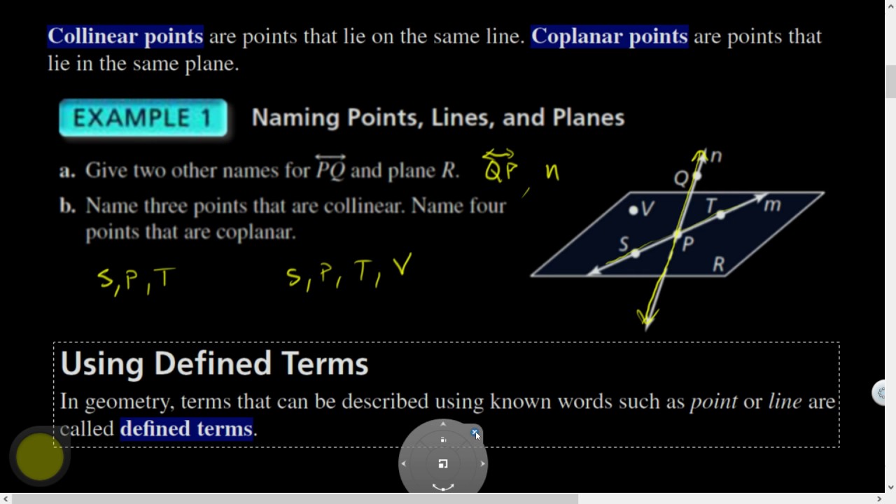 Geo 01.01 Points, Lines and Planes